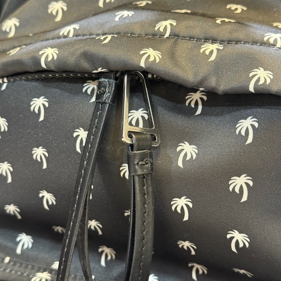 Palm Angels Black all over logo  Backpack NEW - Picture 6 of 9